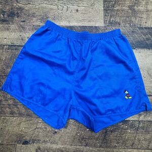 Vintage Disney Mickey Mouse Blue Athletic Shorts Character Fashions Made in USA